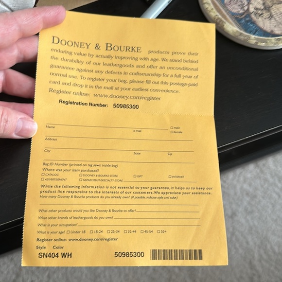 Dooney & Bourke Nile Collection White Croc Large Hobo handbag - Picture 4 of 10